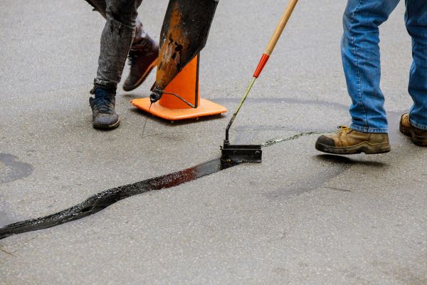 Parking Lot Crack Sealing in Broken Arrow